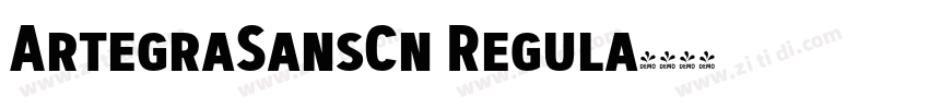 ArtegraSansCn Regula字体转换